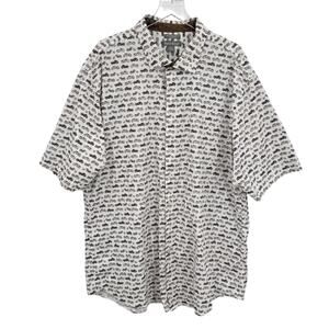 Paulo Solari shirt 4XLT modern fit performance button front motorcycle print